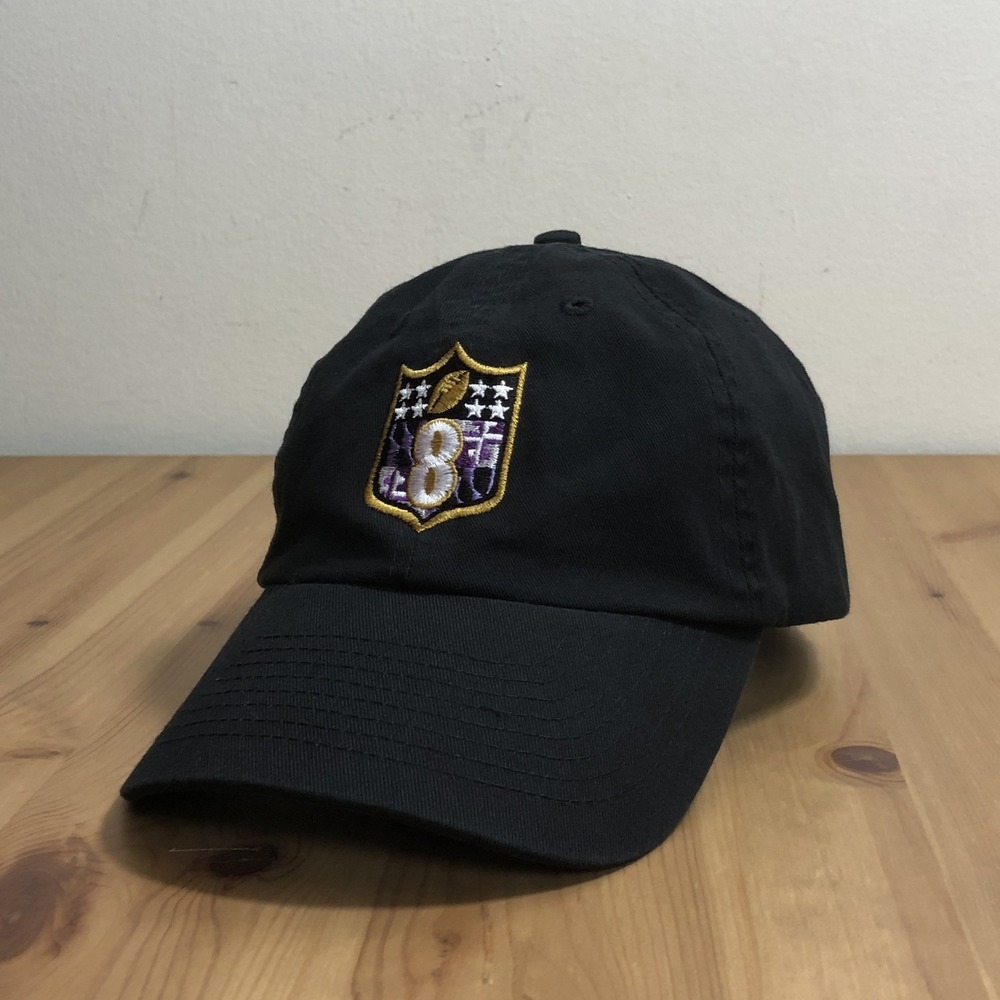 Baltimore Ravens Eighty Eight Lamar Jackson #8 Hat Cap Men Strapback Black NFL